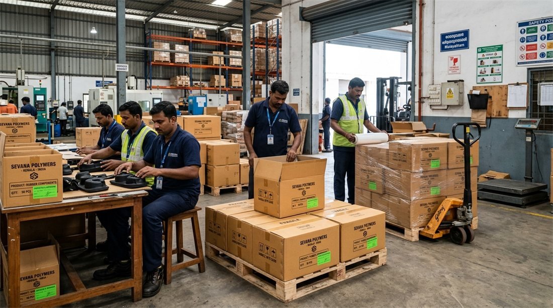 Packing and dispatch at Sevana Polymers
